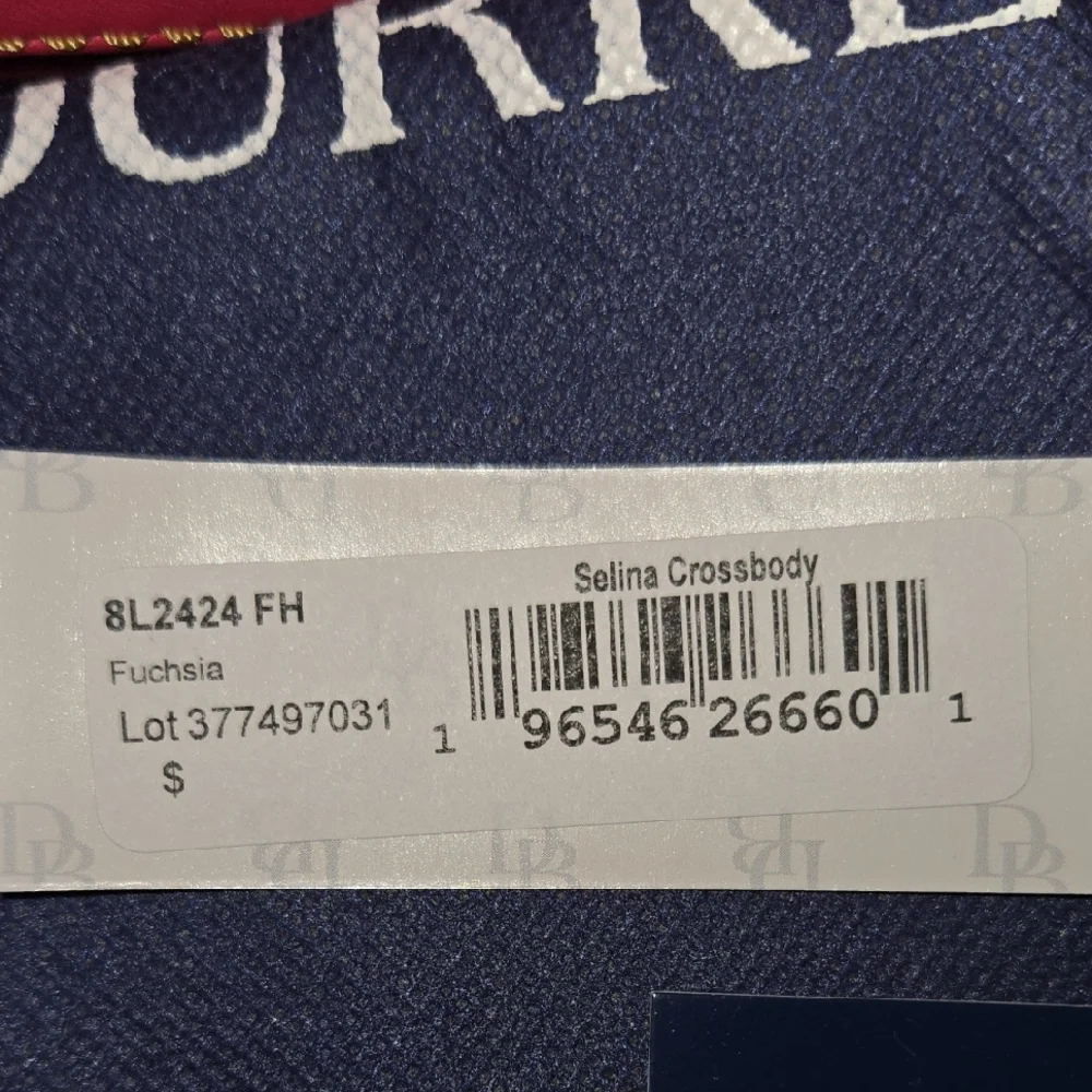 Dooney & Bourke Selina Fuchsia Florentine Leather Crossbody Bag - Picture 9 of 16
